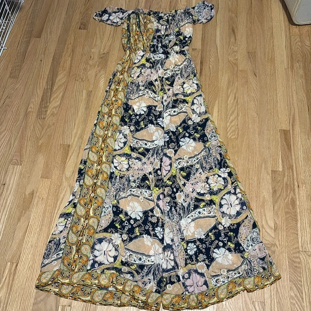 FREE  PEOPLE | Floral Wide Leg Jumpsuit